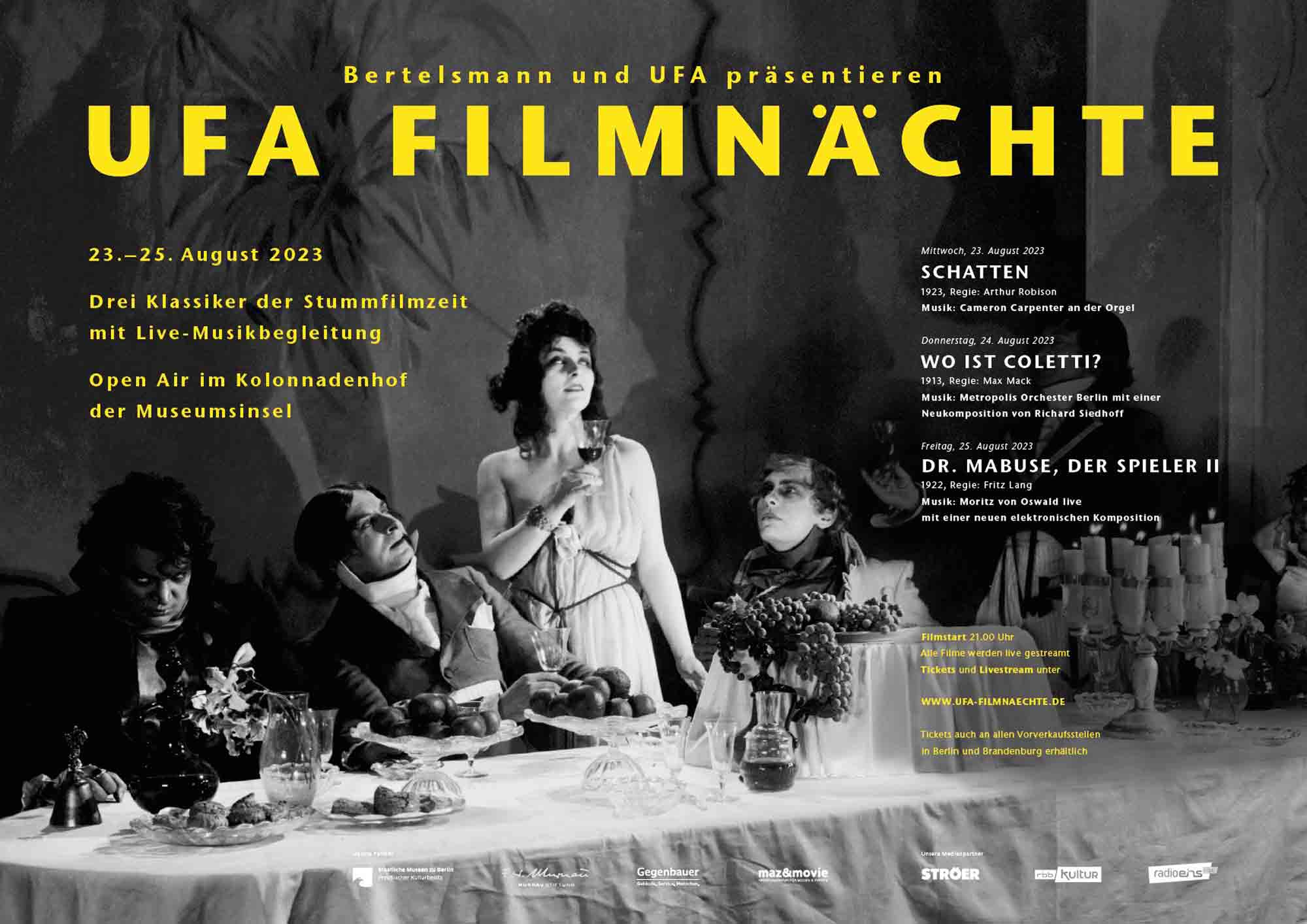 UFA Filmnächte 2023 starten mit meisterhaften Schattenspielen im alten Berlin UFA Filmnächte 2023 starten mit meisterhaften Schattenspielen im alten Berlin