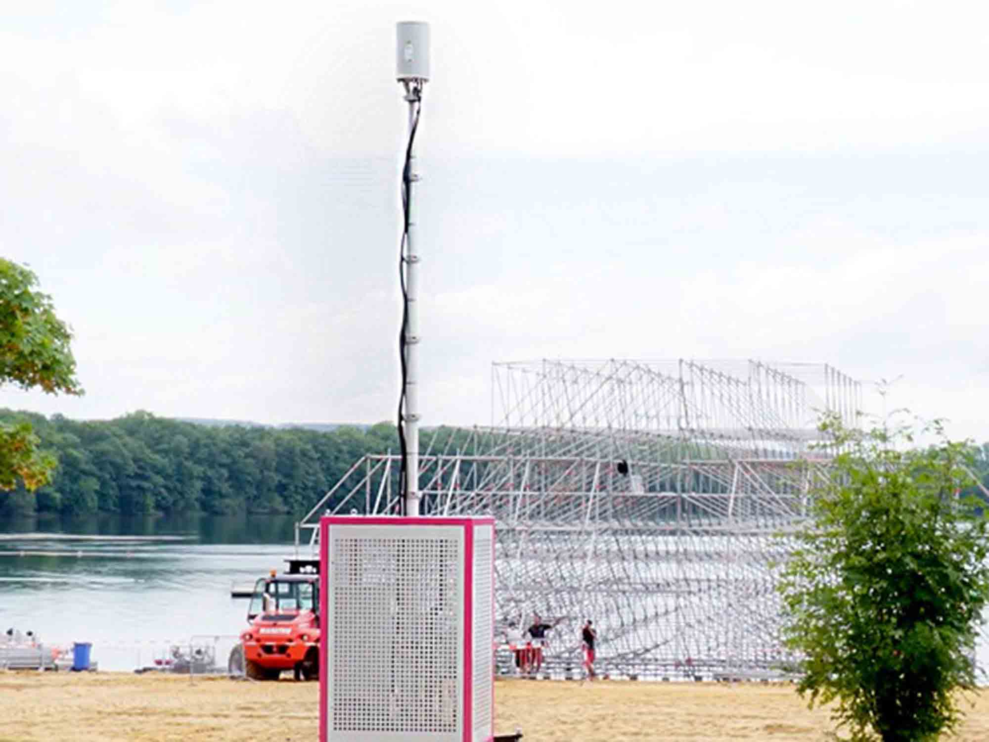 Testfeld Festival, Telekom erprobt neuen mobilen Sendemast und Versorgung mit Wasserstoffstrom