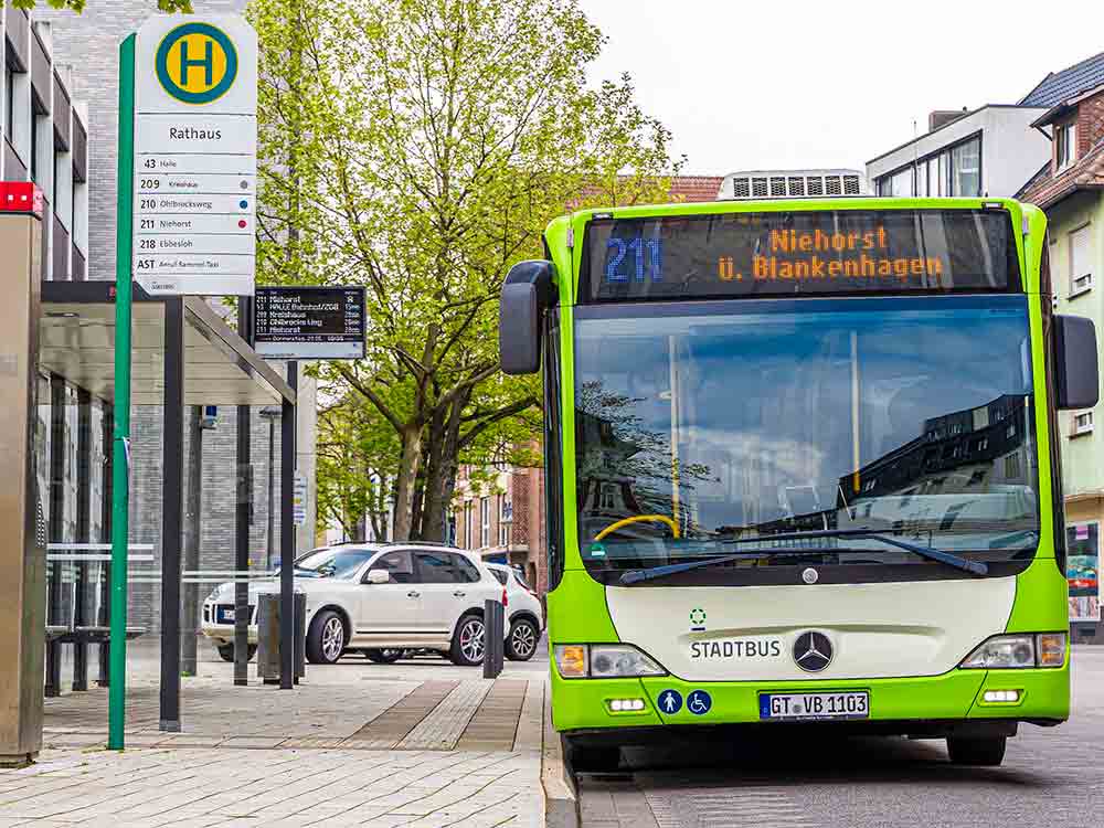 Gütersloh: 1. und 2. September 2023: Haltestelle &raquo;Rathaus&laquo; entfällt bei den Stadtbus Linien 209, 210 und 211