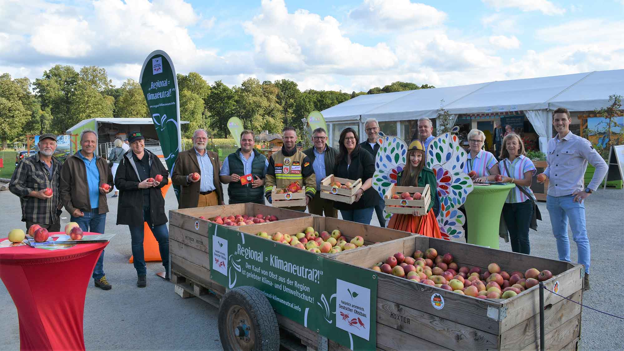 »Zeit der deutschen Äpfel – natürlich von nebenan«, Aktion des deutschen Obstbaus