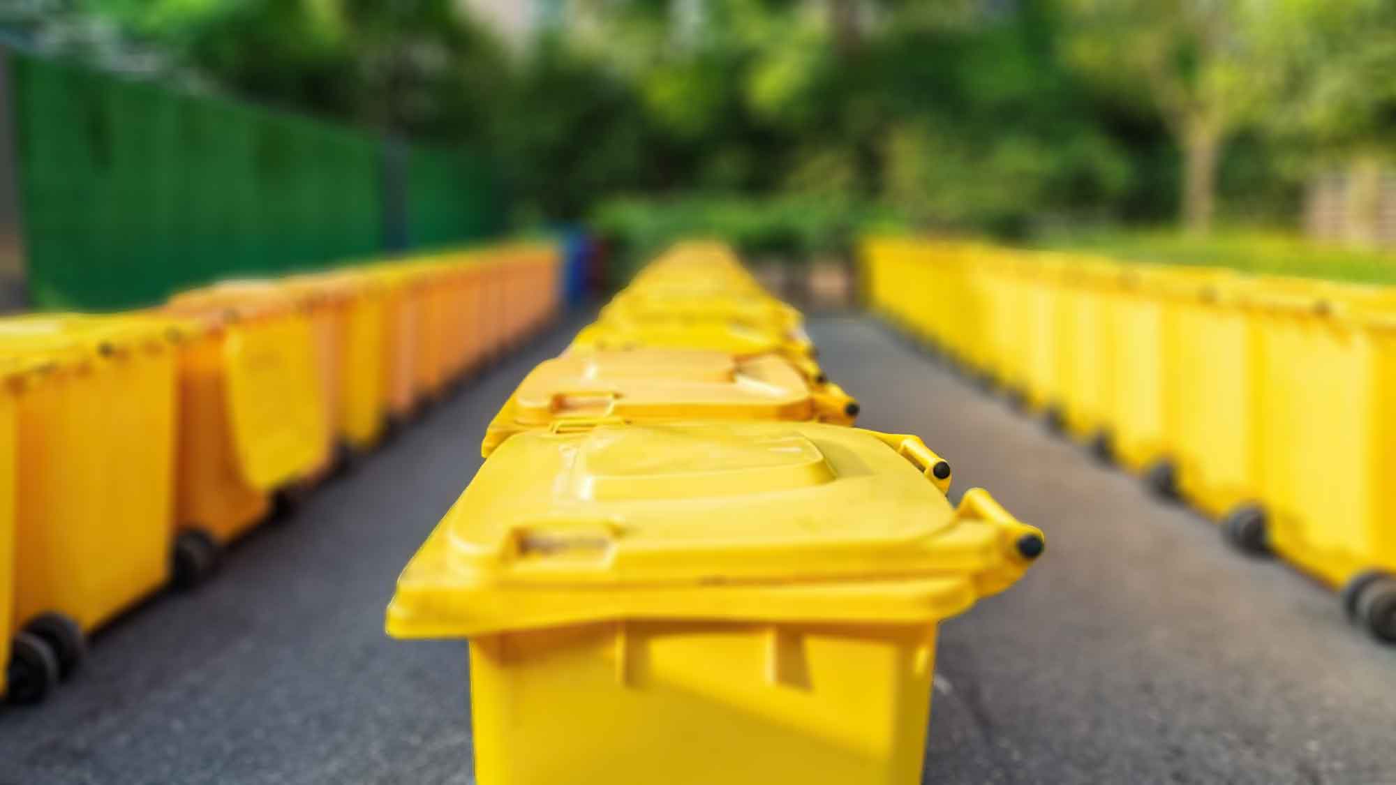 Gütersloh wird gelb, Gelbe Tonnen werden ab 25. Oktober 2023 verteilt