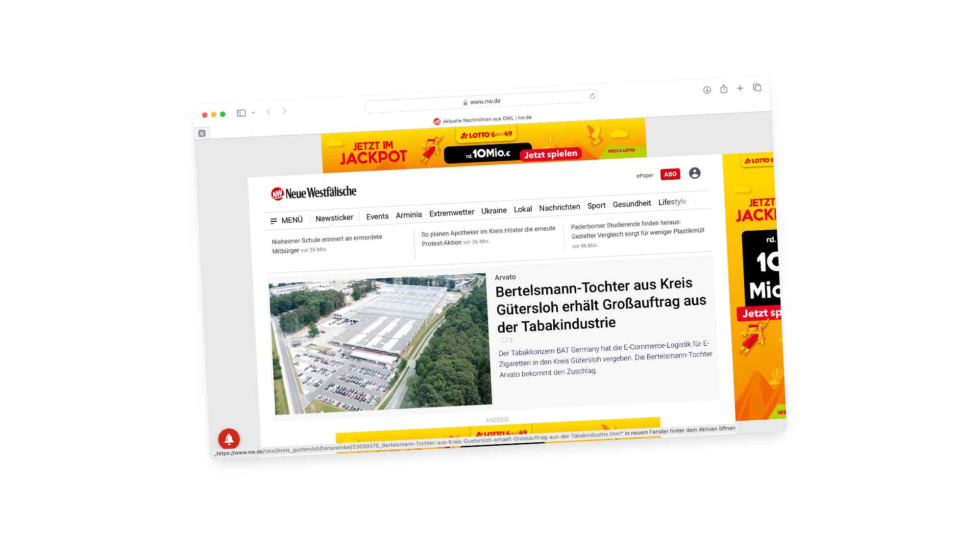 Arvato: Ber­tels­mann Toch­ter aus Kreis Gütersloh erhält Großauftrag aus der Ta­bak­in­dus­trie
