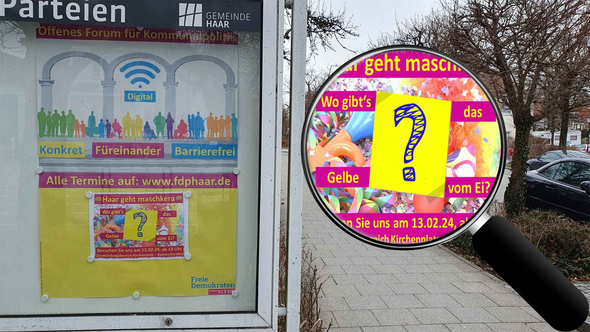 Das Gelbe vom Ei: neues Rätsel der Haarer Liberalen zum diesjährigen Straßenfasching in Haar Das Gelbe vom Ei: neues Rätsel der Haarer Liberalen zum diesjährigen Straßenfasching in Haar